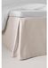 Housse de volant - Satin - 100% coton biologique - 60 cm de haut - Beige - 140 x 200 cm
