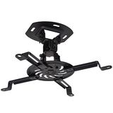 VIVO MOUNT-VP01B universele verstelbare plafondprojectorhouder voor normale en mini-projectoren, projectiemontage met uitschuifbare armen, zwart