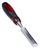 Amtech 1,9 cm BE houten beitel met zachte grip, gehard CR-V-mes en schuine rand, ideaal voor snijwerk en algemeen houtwerk
