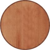 vidaXL - Vloerkleed - rond - 80 cm - bamboe - bruin