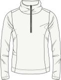 Brunotti Misma Dames Fleece Pully - Wit - XS