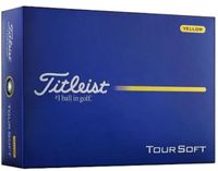 Titleist Tour Soft Ballen Geel 2026 - Pak van 12