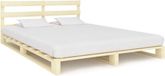 vidaXL Bedframe Pallet Massief Grenenhout 200x200 cm