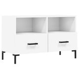 vidaXL Meuble TV 80x36x50 cm Blanc Bois