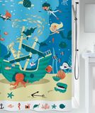 Spirella Pirates douchegordijn Polyester Meerkleurig 180 x 200 cm