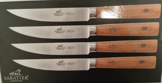 Sabatier Gaucho Steakmessenset - 4-delig - Houtkleur