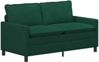 vidaXL Bank Donkergroen Fluweel 156 x 81 x 87,5 cm
