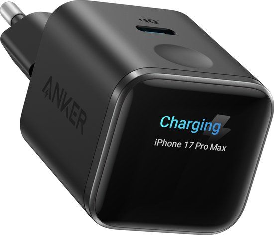 Anker Nano 45W USB-C snellader met Smart Display