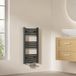 EMKE Badkamerradiator 75 x 40 cm, handdoekradiator centrale aansluiting, antraciet
