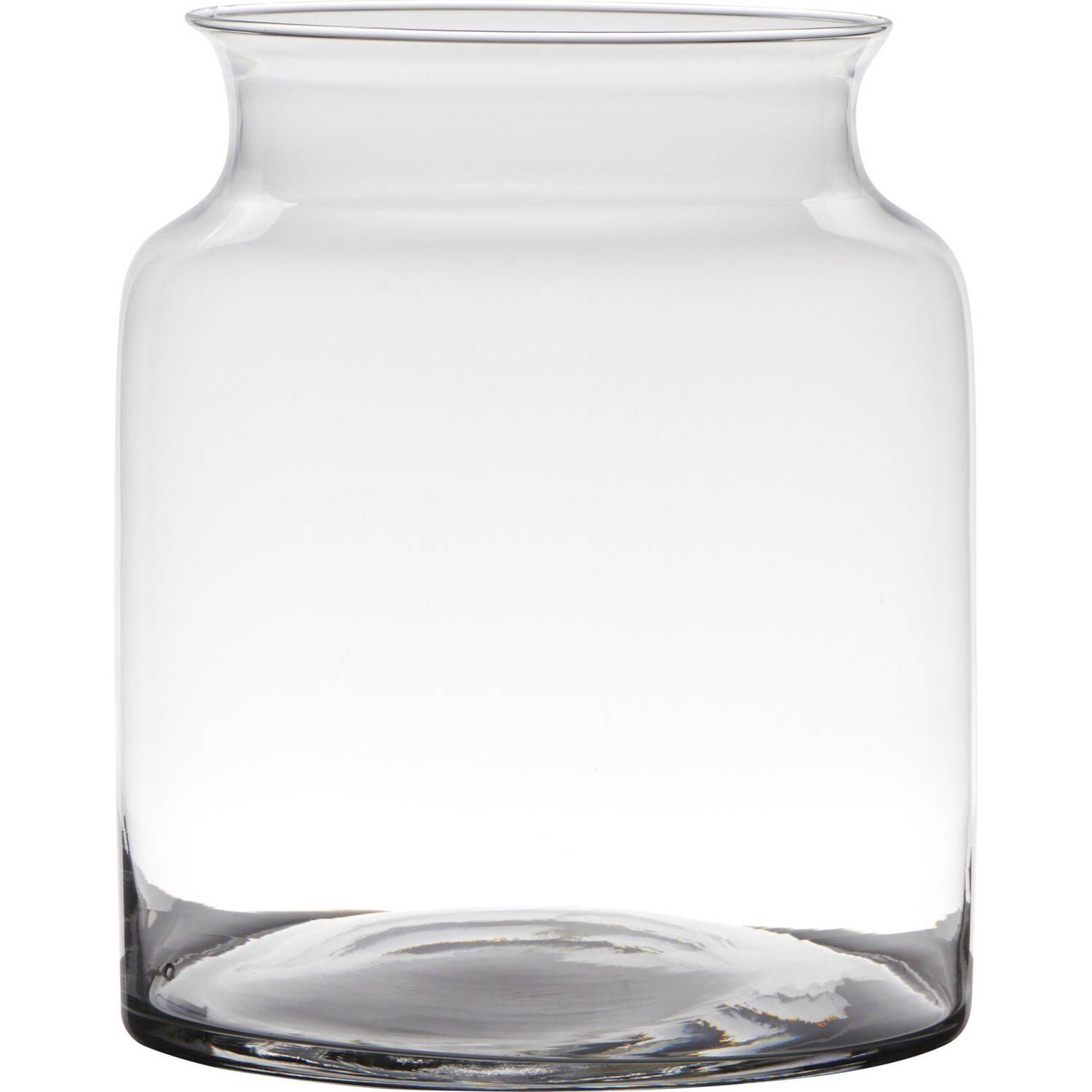 Hakbijl Glass Transparante Luxe Vaas - 23x19cm - Bloemenvaas - Glas