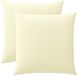 vidaXL Kussensloop 2 stuks HEERLEN Crèmekleurig 80 x 80 cm Polyester