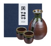 Tokyo Design Studio Sake set - Bruin/Groen - 300ml/50ml