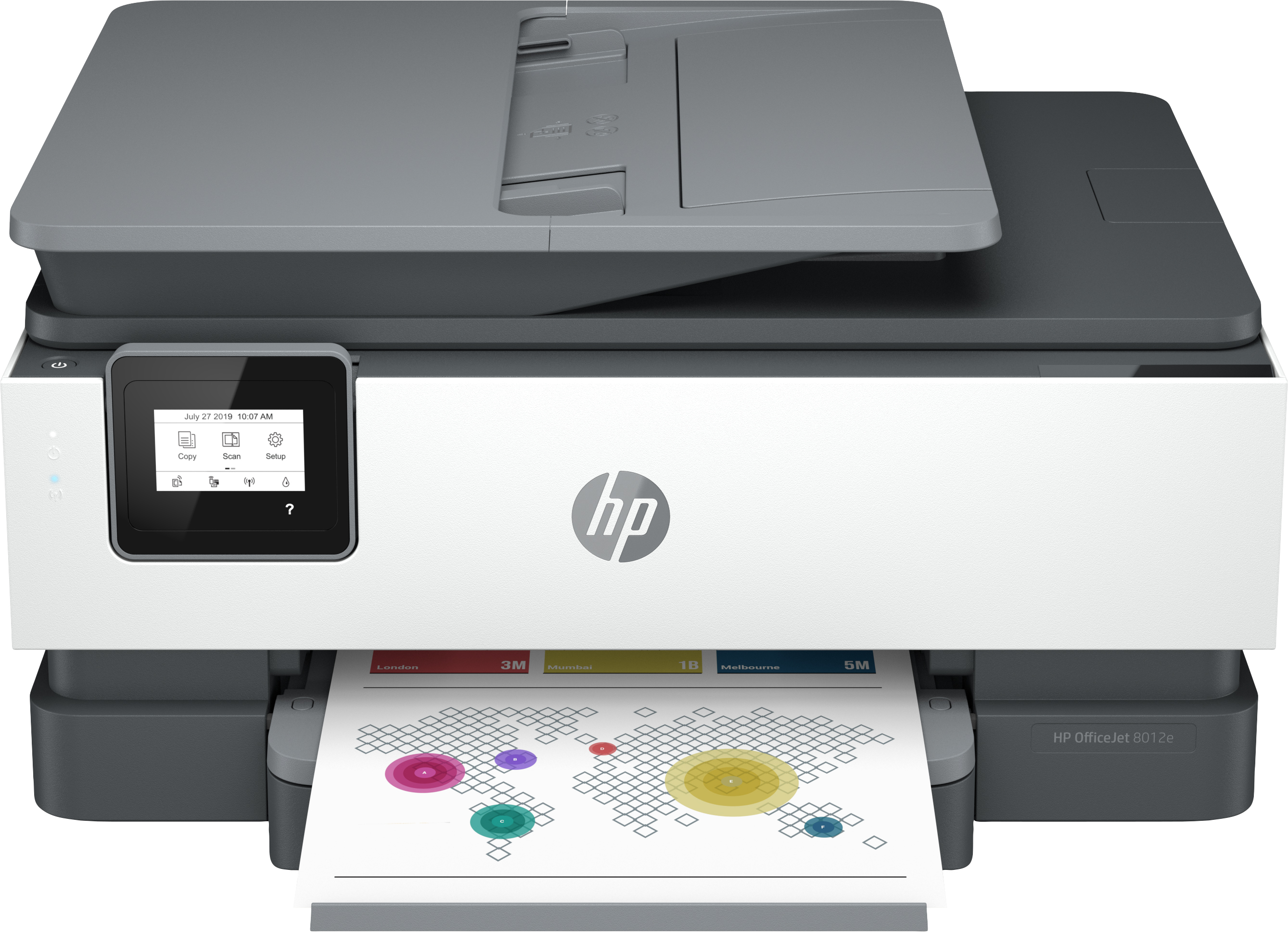 HP HP OfficeJet 8012e All-in-One-printer, Kleur, Printer voor Home, Printen, kopi&#235;ren, scannen, HP+; Geschikt voor HP Instant Ink; Automatische documentinvoer; Dubbelzijdig afdrukken