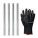 vasalat Schroefdraadstang M10 1000 mm verzinkt set, sterkteklasse 8.8