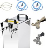 HAJUS AG Set complet - Tireuse à bière - Kontakt 40/K 2 robinets, 50 litre/h - avec coupleur de fût Type S, Type M - Beertender, Tireuse à domicile, Refroidisseur de bière