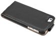 mumbi - 11660 echt lederen flip case compatibel met iPhone SE / 5 / 5S hoes lederen tas case wallet, zwart