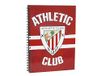 Athletic Club - Spiraalmap 30 omslagen, classificatie, plastic omslagen, schoolbenodigdheden, notitieboek met plastic omslagen, rode kleur, officieel product (CyP-merken)
