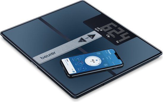 Beurer BF 980 WIFI Personenweegschaal - Bluetooth - Lichaamsanalyse - Hartslagmeting - 180kg - Zwart
