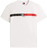 Tommy Hilfiger Tommy Jeans T-shirt L Katoen Korte Mouw Volwassenen Ecru Lente/Zomer 2026