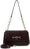 GUESS Frances Flap Shoulder Bag Black zwart