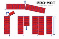 Pro-mat Complete elektrische vloerverwarming set, 200 watt incl analoge thermostaat., 1 m², Zwart