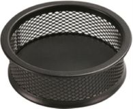 Paperclip Q-CONNECT Paperclip Container Metal Black