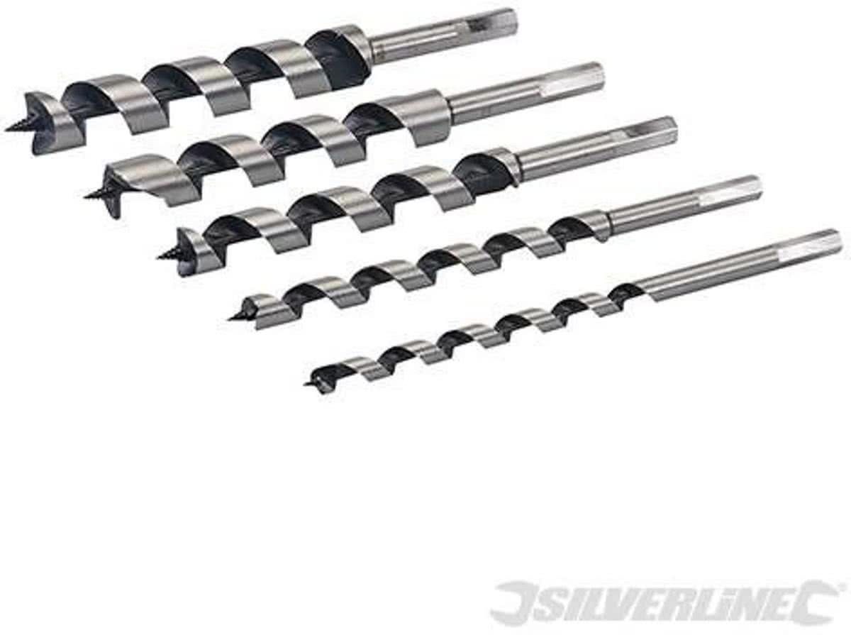 Silverline 5-delige slangenboor set 10-25mm