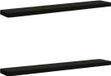 vidaXL - 2-delige Bankkussens VUGHT - 2 pcs - 100% Polyester - Noir
