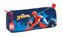 Spiderman Neon Etui met ritssluiting en vak, ideaal voor kinderen van schoolleeftijd, comfortabel en veelzijdig, kwaliteit en duurzaamheid, 21 x 7 x 8 cm, marineblauw