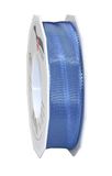 Präsent 4642525-214 band met draadrand, hemelsblauw, 25 m - 25 mm, meter