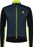 Rogelli Cadence Veste de cyclisme Hiver - Veste de cyclisme Homme - Coupe-vent et imperméable - Bleu, Noir, Fluor - Taille M