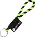 mia mai Lanière tubulaire (Jaune/Noir, 15 cm), Porte-clés