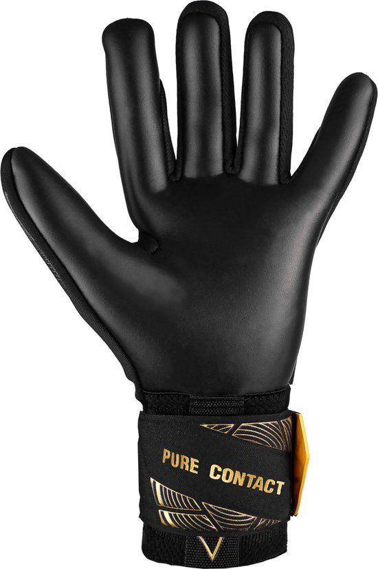 Reusch Pure Contact Infinity Keepershandschoenen - Maat 9.5 - Goud/Wit/Zwart - Volwassenen - Gras