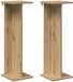 vidaXL Plantenstandaard 2 st artisanaal eiken 25 x 25,5 x 80,5 cm