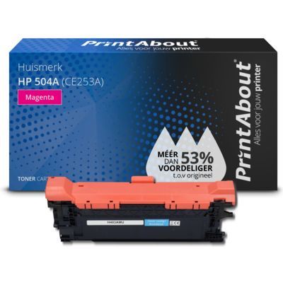 PrintAbout Huismerk HP 504A (CE253A) Toner Magenta - Compatible