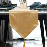 Sans marque Chemin de table classique or 35 x 180 cm
