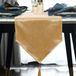 Sans marque Chemin de table classique or 35 x 180 cm