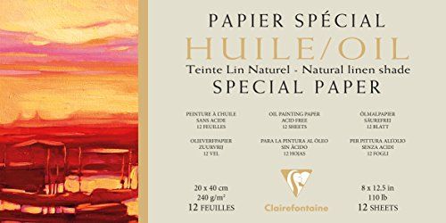 Clairefontaine 975822C oliepapier - 20 x 40 cm - wit - 12 vellen