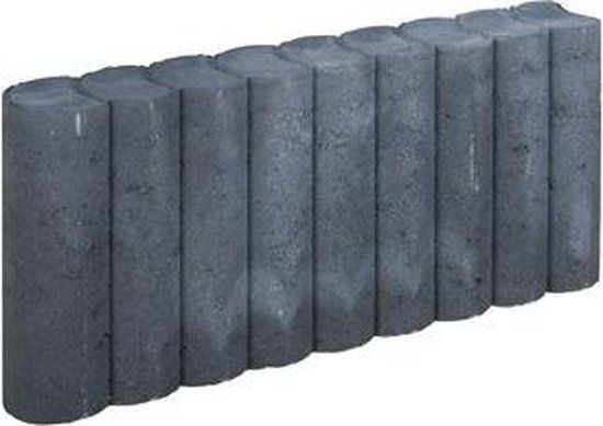 Gardenlux 5 stuks! Rondo palissade zwart 8x25x50 cm