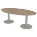 Quadrifoglio Table de réunion, plateau ovale longueur 200 cm 2 pieds
