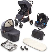 BabyGO Combi kinderwagen 3 in 1 Black Rosegold