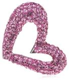 Pasionista Dameshanger hart met roze kristallen 925 sterling zilver 608112