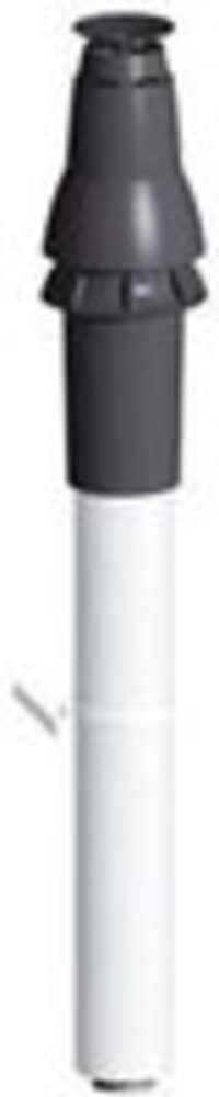 Burgerhout Skyline 3000 kunststof dakdoorvoer concentrisch 60/100mm zwart