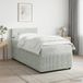vidaXL Boxspringbed met matras, lichtgrijs, 90 x 200 cm, fluweel