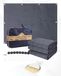 Elzusha - Tapis de auvent 250x350cm HDPE Respirant Tapis de camping avec sac de transport, piquets et balai - Bleu/Gris