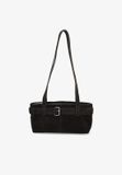 Shabbies Amsterdam Olla Schoudertas Oiled Suede Dark Brown