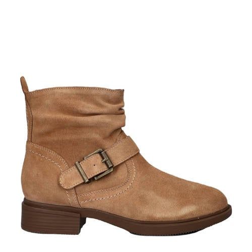 Skechers Tenley suède enkellaarzen cognac