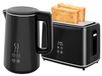 HOMCOM ensemble de cuisine avec bouilloire et grille-pain, 7 niveaux de brunissage, acier inoxydable