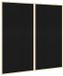 vidaXL - Mededelingenbord - Zwart - 100 x 100 x 1,4 cm - Massief grenenhout