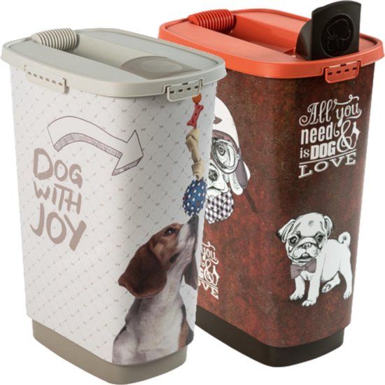 Rotho Mypet Voedselopslag Cody 50 Liter Antraciet/wit